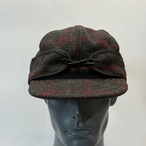 Stormy Kromer Orvis Cap 7 1/4 Gray Wool Insulated Trapper Hat